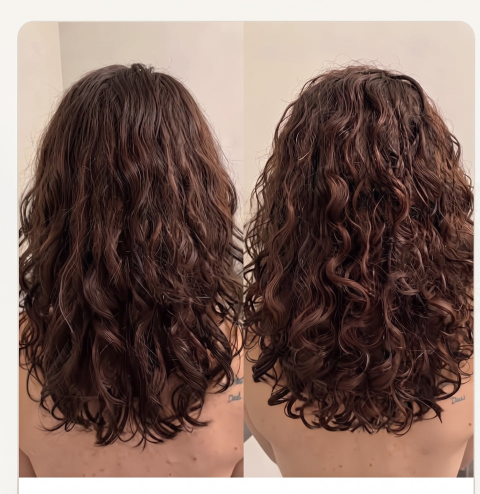 Vorher-Nachher-Bildpaar: Haar